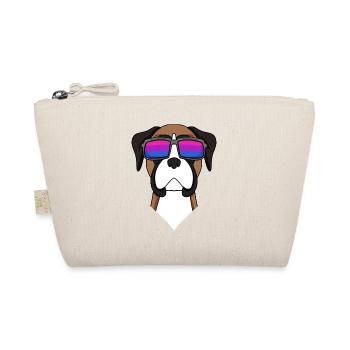 Bisexual German Boxer Dog Gift - Organic Pouch - nature - Front