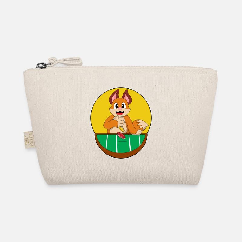 Fox au poker avec des jetons de poker Trousse biologique