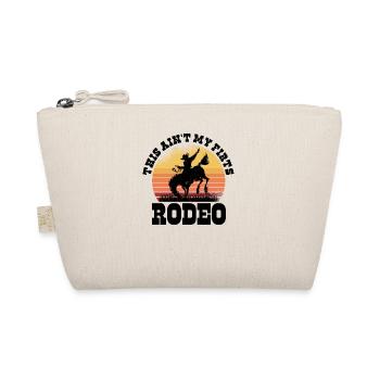 Rodeo Western Cowboy Wilder Westen Retro Pferd - Bio-Täschchen - Natur - Vorne