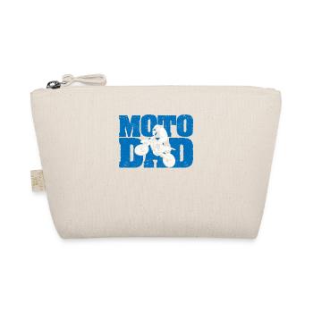 Moto Dad Dirt Bike Motocross Biker Motorrad - Bio-Täschchen - Natur - Vorne