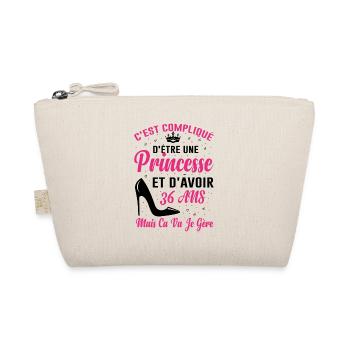 Princesse 36 Ans Idée Cadeau Anniversaire Amour - Trousse biologique - nature - Devant