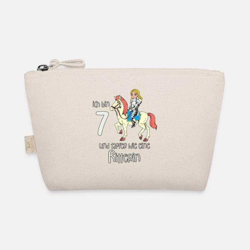 Geburtstagsshirt Ritterin - 7 Geburtstag Mädchen Bio-Täschchen