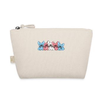 Transgender Flag French Bulldog Pride LGBTQ Dogs - Organic Pouch - nature - Front