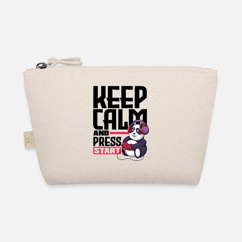 Keep Calm And Press Start Video Game Player Gaming Bio-Täschchen
