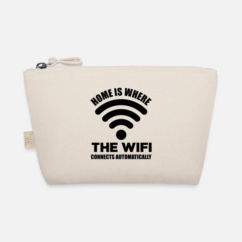 Home Is Where The Wifi Connects Automatically Vide Bio-Täschchen