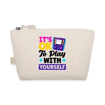It's Okay To Play With Yourself Video Game Player - Bio-Täschchen - Natur - Vorne