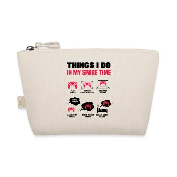 Things I Do In My Spare Time Video Game Player Gam - Bio-Täschchen - Natur - Vorne