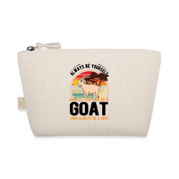 Goat Gift Goat Keeper Goat - Organic Pouch - nature - Front