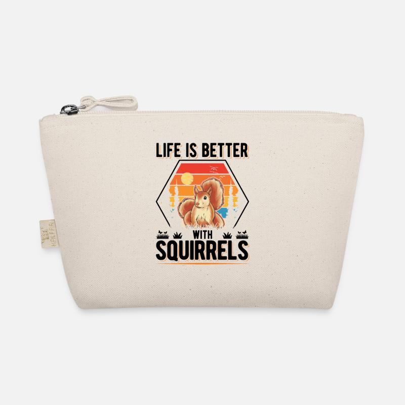 Life is better with Squirrels Squirrel Organic Pouch