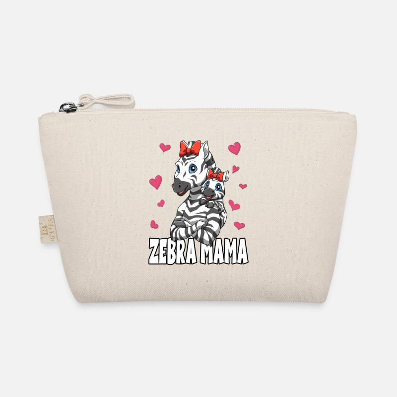 Zebra Mama Muttertag Mom Mutter für eine Mama Bio-Täschchen