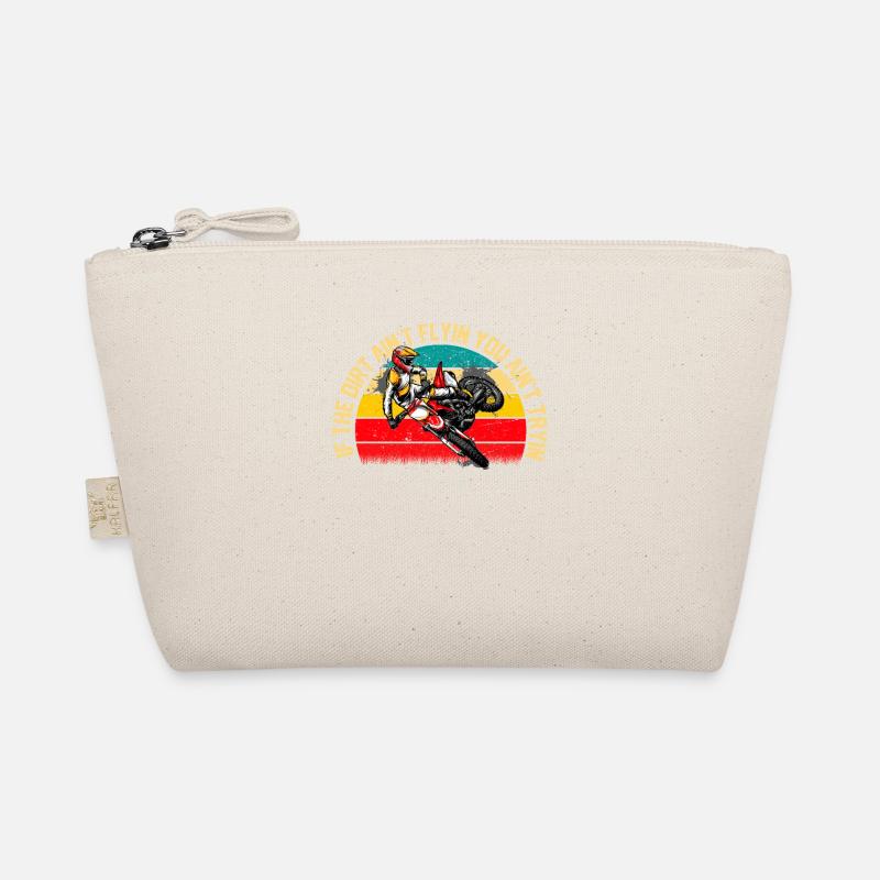Motocross Enduro Biker When the dirt doesn't fly Organic Pouch