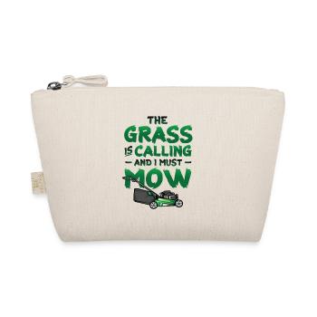 The Grass Is Calling And I Must Mow Lawn Mowing - Organic Pouch - nature - Front
