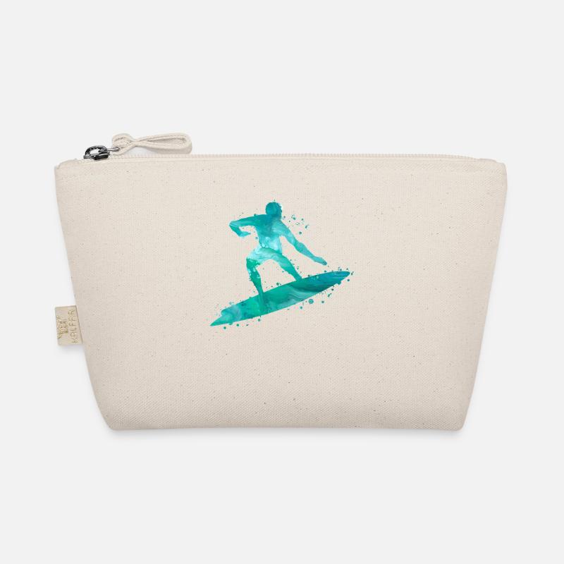 Wellenreiten Surfen Surfer - Bio-Täschchen - Natur