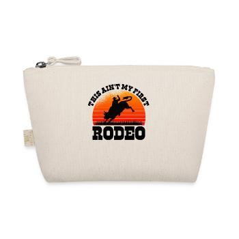 Rodeo Western Cowboy Wilder Westen Retro Pferd - Bio-Täschchen - Natur - Vorne