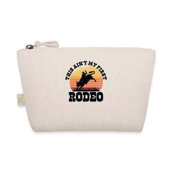 Rodeo Western Cowboy Wilder Westen Retro Pferd - Bio-Täschchen - Natur - Vorne