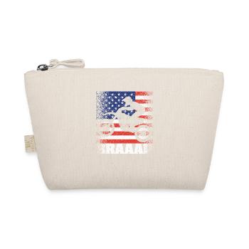 Braaap Vintage USA Drapeau Américain Dirt Bike - Trousse biologique - nature - Devant