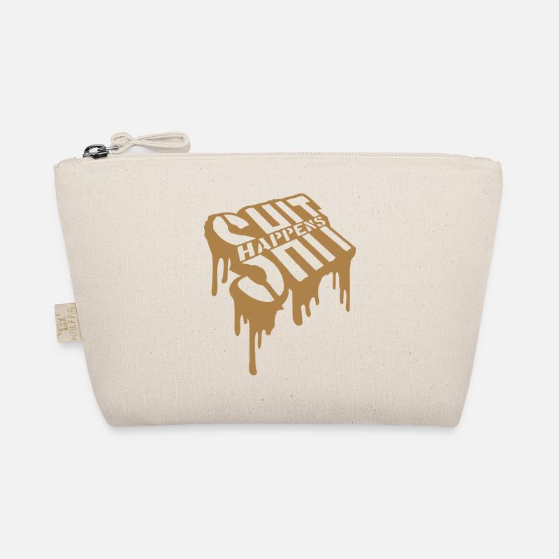 Graffiti Shit happens joke Organic Pouch