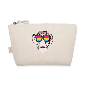 Pansexuell Affe Geschenk - Bio-Täschchen - Natur - Vorne