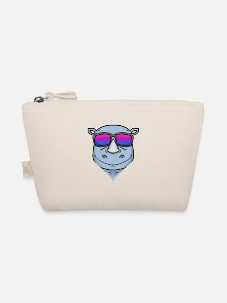Bisexuell Nashorn Geschenk - Bio-Täschchen - Natur - Vorne