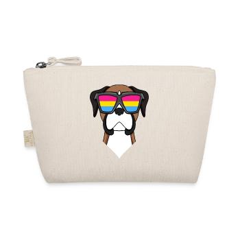 Pansexual German Boxer Dog - Chien avec lunettes - Trousse biologique - nature - Devant