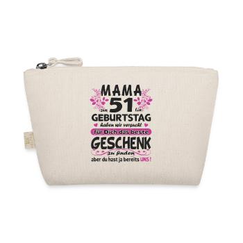 51. Geburtstag Sprüche lustig Frauen - Bio-Täschchen - Natur - Vorne