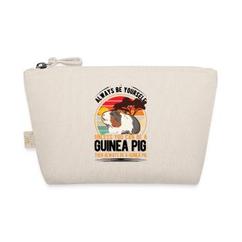 Meerschweinchen Geschenk Guinea Pig - Bio-Täschchen - Natur - Vorne