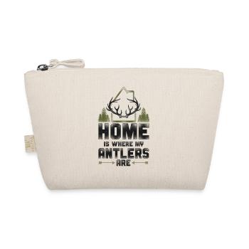 Buck Deer Hunting Hunter Vintage - Organic Pouch - nature - Front