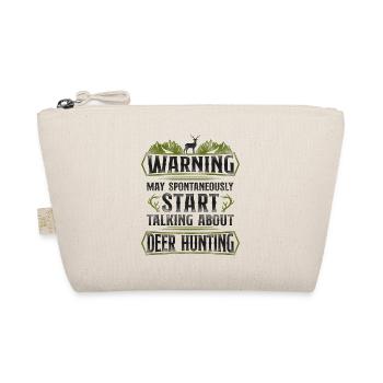 Buck Deer Hunting Hunter Vintage - Organic Pouch - nature - Front