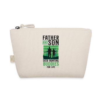 Buck Deer Hunting Hunter Father - Organic Pouch - nature - Front