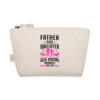 Buck Deer Hunting Hunter Father - Organic Pouch - nature - Front
