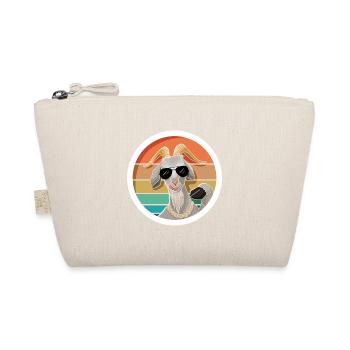 Coole Retro Ziege mit Sonnenbrille - Bio-Täschchen - Natur - Vorne