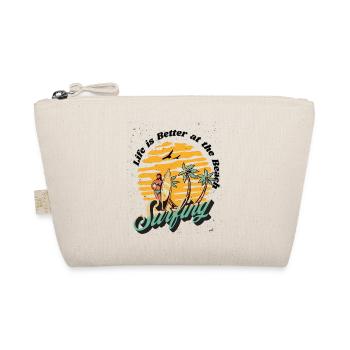 Summer Sun Holiday Beach Summer Beach Holidays - Organic Pouch - nature - Front