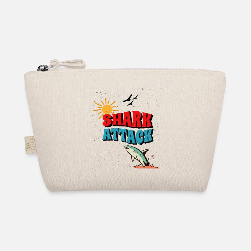 Sommer Sonne Urlaub Strand Summer Beach Shark Bio-Täschchen