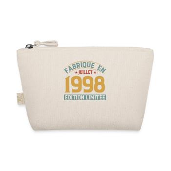 Fabriqué En Juillet 1998 Anniversaire Vintage 1998 - Trousse biologique - nature - Devant