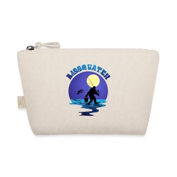 Fishing Bigfoot Pun Bassquatch Sasquatch Lover Ang - Organic Pouch - nature - Front