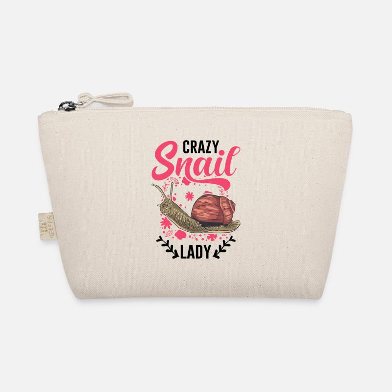 Crazy Snail lady Schnecken Mädchen Bio-Täschchen