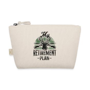 Buck Deer Hunting Hunter Retired - Organic Pouch - nature - Front