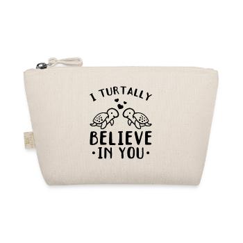 I Turtally Believe In You Turtle Lovers - Organic Pouch - nature - Front