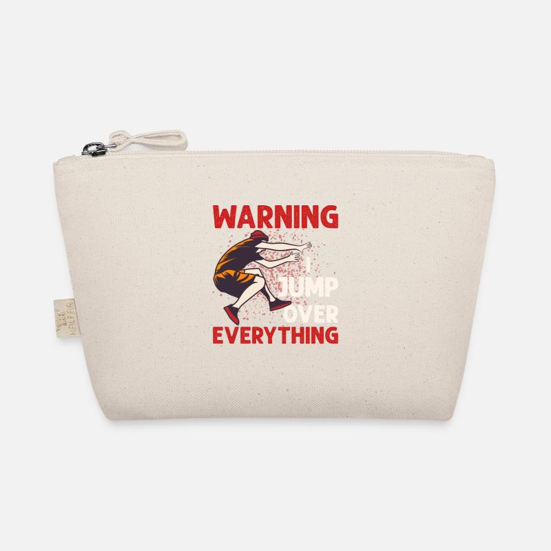 Warning I Jump Over Everything Traceur Parkour Bio-Täschchen