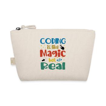 Coding Is Like Magic Coder Programmer Computer Gee - Bio-Täschchen - Natur - Vorne