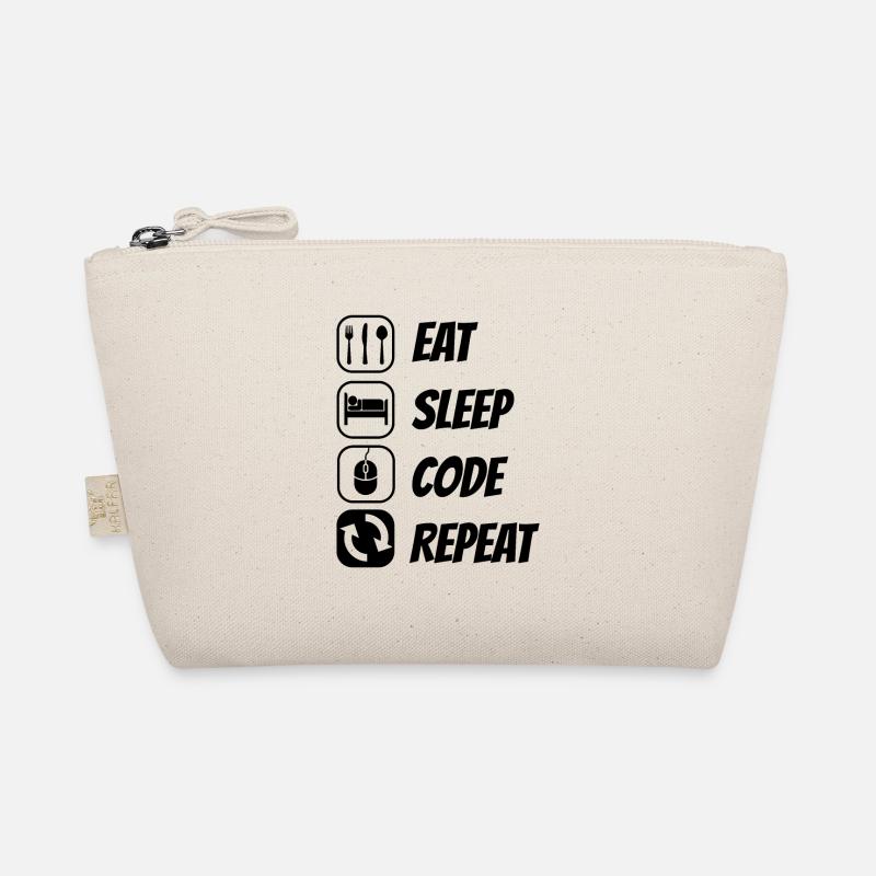 Eat Sleep Code Repeat Coder Programmer Software De Bio-Täschchen
