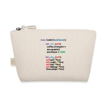 Developer Graphic Coder Programmer Computer Geek P - Bio-Täschchen - Natur - Vorne