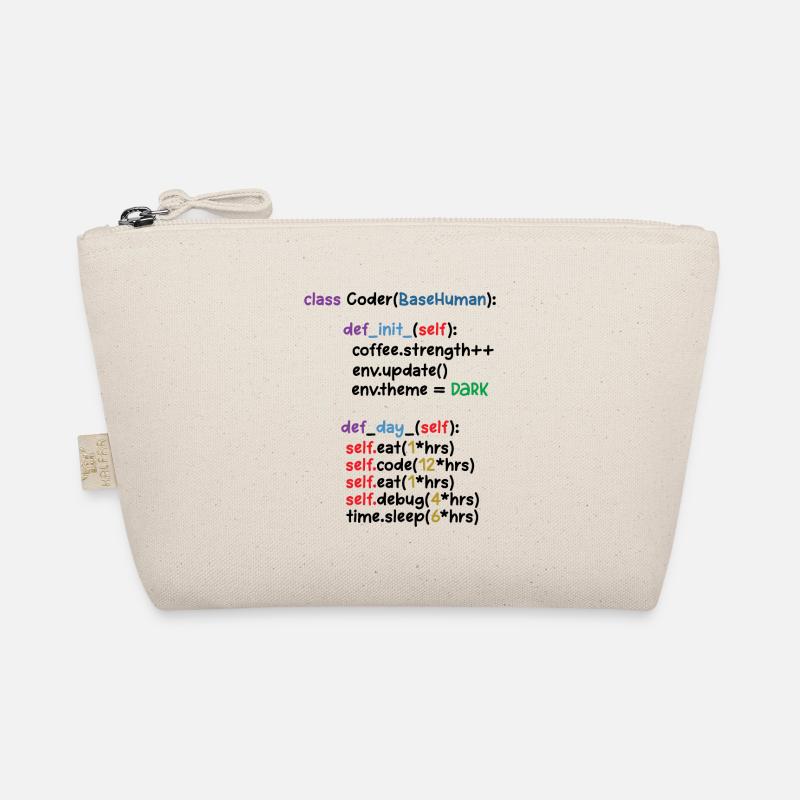Developer Graphic Coder Programmer Computer Geek P - Bio-Täschchen - Natur