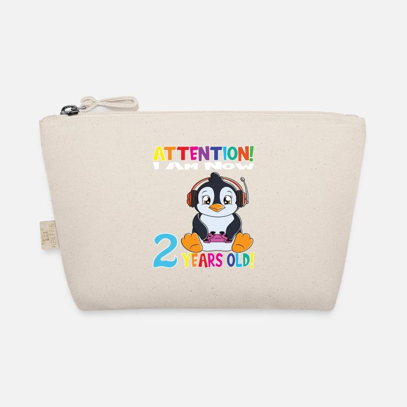 Gaming Penguin Attention I Am Now 2 Years Old Bio-Täschchen