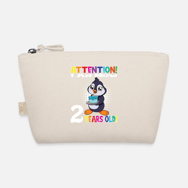 Penguin Attention I Am Now 2 Years Old Organic Pouch