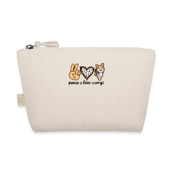 Peace Love Corgi - mignons petits chiens - Trousse biologique - nature - Devant