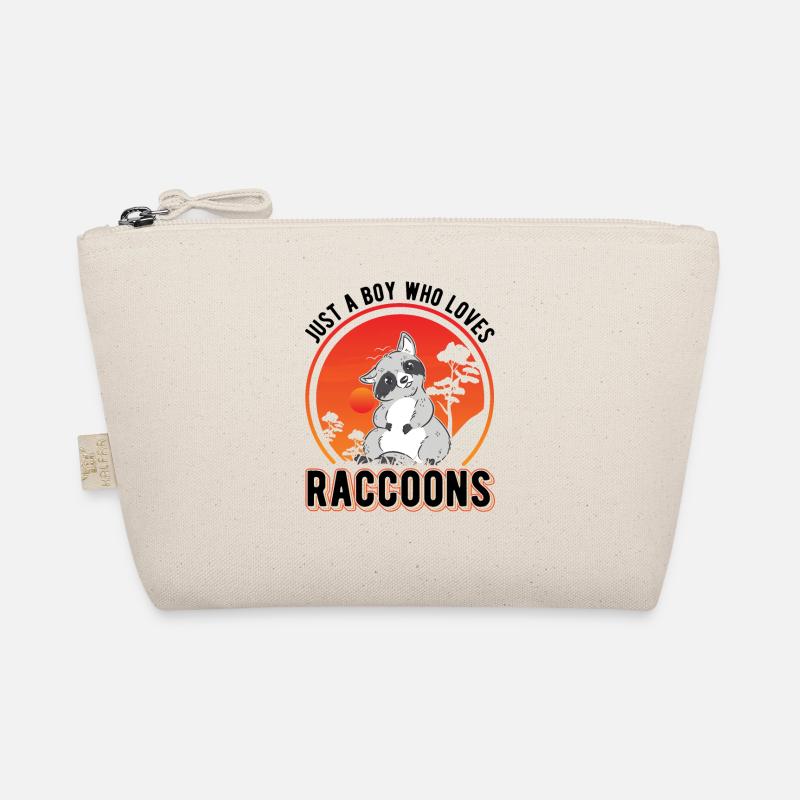 Waschbär Junge Raccoon - Bio-Täschchen - Natur