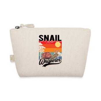 Schneckenflüsterer Schnecke Snail Whisperer - Bio-Täschchen - Natur - Vorne