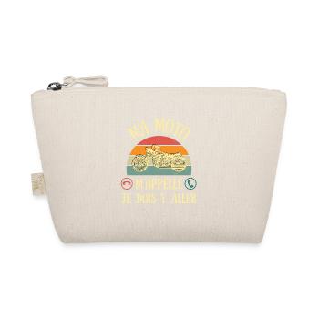 ma moto m'appelle humour motard vintage homme - Trousse biologique - nature - Devant