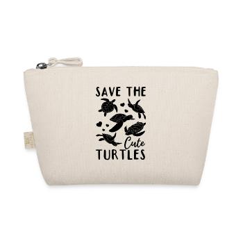 Save The Cute Turtles Sea Turtle Lovers - Organic Pouch - nature - Front
